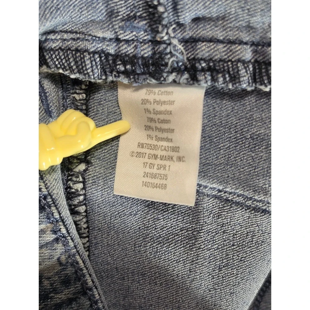 Gymboree Girls Size 10 Butterfly Jeans Blue Stretch Denim Skinny Y2K Cottagecore